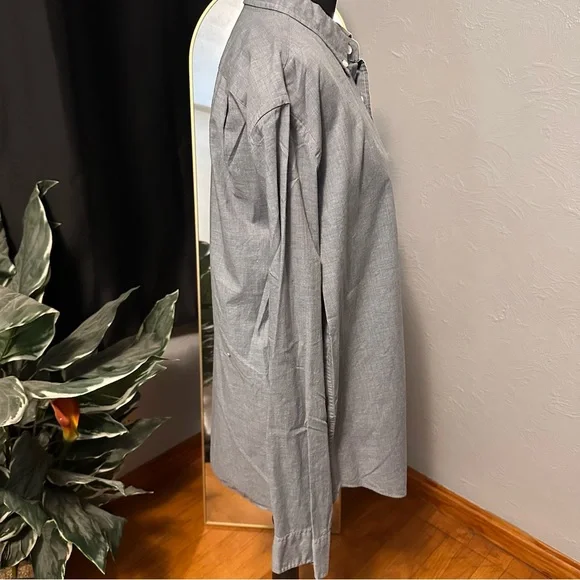 J.Crew Men’s Heathered Gray Button-Down Shirt | Size L - Picture 6 of 9